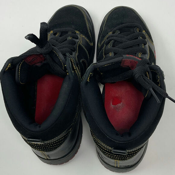 2004 Nike SB Dunk High Unlucky 13 Black Red 305050-001 Size US 9.5 - Picture 8 of 12